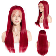 Red 13X4 Lace Front Wigs Straight and Body Wave