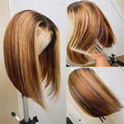 Highlight Ombre Blonde P4/27 13X4 Lace Front Bob Wigs