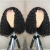 Short Wavy 13X6 Front Lace Bob Wigs natural color
