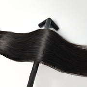 Straight Virgin Hair Extensions Natural Color with 13X4 Lace Frontal