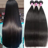 Straight Virgin Hair Extensions Natural Color 3 Bundle Deal