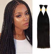 Braiding Bulk Hair body wave and straight Virgin Hair Extensions Natural Color