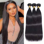 Straight Hair Virgin Hair Extensions Natural Color with 4x4 Closure
