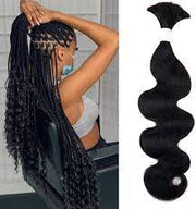 Braiding Bulk Hair body wave and straight Virgin Hair Extensions Natural Color