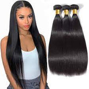 Straight Hair Virgin Hair Extensions Natural Color with 4x4 Closure