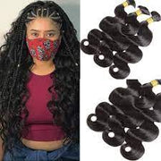 Braiding Bulk Hair body wave and straight Virgin Hair Extensions Natural Color