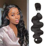 Braiding Bulk Hair body wave and straight Virgin Hair Extensions Natural Color