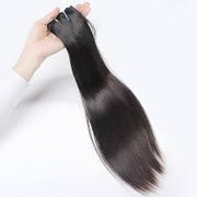 Straight Hair Virgin Hair Extensions Natural Color with 4x4 Closure
