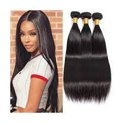 Straight Hair Virgin Hair Extensions Natural Color with 4x4 Closure