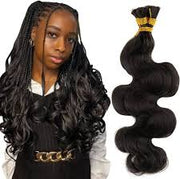 Braiding Bulk Hair body wave and straight Virgin Hair Extensions Natural Color