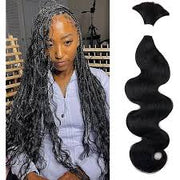 Braiding Bulk Hair body wave and straight Virgin Hair Extensions Natural Color
