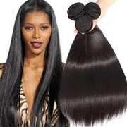 Straight Hair Virgin Hair Extensions Natural Color with 4x4 Closure