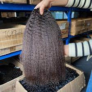Kinky Straight 100% Unprocessed Virgin Hair Extensions Natural Color 3 Bundle Deal