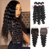 Loose Deep Wave Virgin Hair Extensions with 4X4 Lace Closure