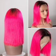 Color Bob Wigs 5X5 Swiss Lace Closure
