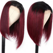 Color Bob Wigs 5X5 Swiss Lace Closure