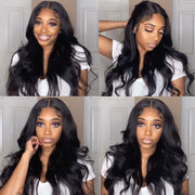 Body Wave and Straight Hair 13X4 Front Lace Wigs Natural Color