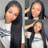 Body Wave and Straight Hair 6X6 Lace Closure Wigs Natural Color