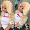 Blonde # 613 Body Wave and Straight Hair 5x5 HD Closure Lace Wigs