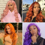 Blonde # 613 Body Wave and Straight  5x5 Swiss Lace Closure  Wigs