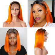 Color Bob Wigs 5X5 Swiss Lace Closure