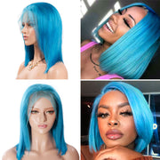 Color Bob Wigs 5X5 Swiss Lace Closure