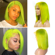 Color Bob Wigs 5X5 Swiss Lace Closure