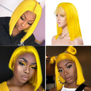 Color Bob Wigs 5X5 Swiss Lace Closure