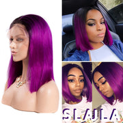 Color Bob Wigs 5X5 Swiss Lace Closure