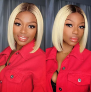 Color Bob Wigs 5X5 Swiss Lace Closure