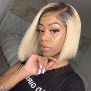 Color Bob Wigs 5X5 Swiss Lace Closure