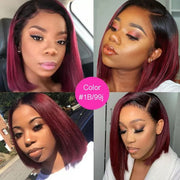 Color Bob Wigs 5X5 Swiss Lace Closure