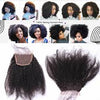 Closure Kinky curl 4x4 Swiss Lace Front  Closures