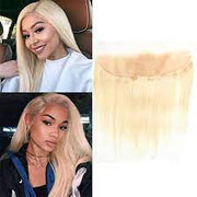 Blonde #613/T1B-613 Virgin Hair Extensions 3 Bundles with 13x4 lace frontal