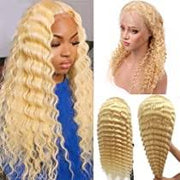 Blonde #613/T1B-613 Virgin Hair Extensions 3 Bundles with 13x4 lace frontal