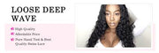 Loose Deep Wave Virgin Hair Extensions Natural Color 1 Bundle