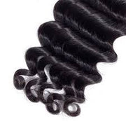 Loose Deep Wave Virgin Hair Extensions Natural Color 1 Bundle