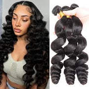 Loose Wave Virgin Hair Extensions Natural Color 1 Bundle