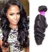 Loose Wave Virgin Hair Extensions Natural Color 1 Bundle