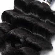 Loose Wave Virgin Hair Extensions Natural Color 1 Bundle