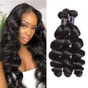 Loose Wave Virgin Hair Extensions Natural Color 1 Bundle