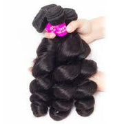 Loose Wave Virgin Hair Extensions Natural Color 1 Bundle