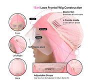 Color 13X4 Swiss Lace Front Wigs