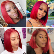 Color Bob Wigs 5X5 Swiss Lace Closure