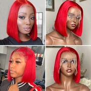 Color Bob Wigs 5X5 Swiss Lace Closure